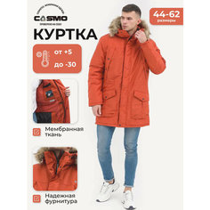 Парка CosmoTex Аляска, размер 52-54 170-176, оранжевый