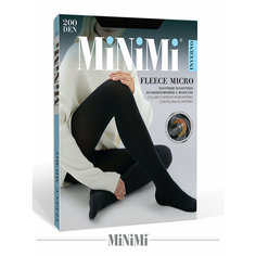 Колготки MiNiMi Fleece Micro, 200 den, размер 3, nero