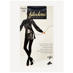 Колготки Filodoro Classic Paola, 100 den, размер 5/5XL, черный Filodoro®