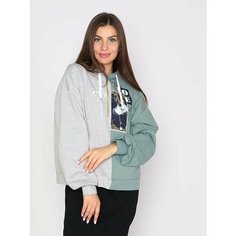 Джемпер Fashion Margo, размер 54, , зеленый, серый
