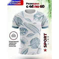 Футболка Evofox, размер XL, голубой, белый