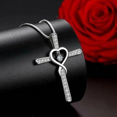 Колье LERO, длина 50 см, серебряный