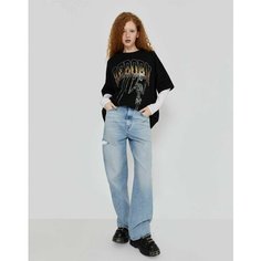 Джинсы Gloria Jeans Ready! Steady! Go!, размер 12-14л/158-164, голубой