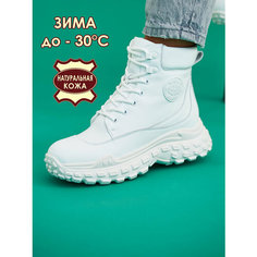 Ботинки берцы Brado Натуральная кожа, размер 39, белый