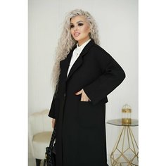 Пальто, размер 52, черный Big Style