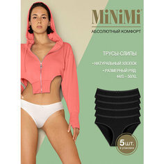 Трусы MiNiMi, комплект из 5 шт., размер 48/L, nero