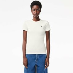 Футболка LACOSTE, размер 46, белый