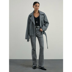 Джинсы клеш Zarina bootcut, размер XS (RU 42)/170, серый деним