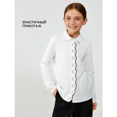 Школьная блуза Acoola, размер 164, молочный
