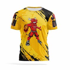 Футболка PANiN Brand, размер 5XL, оранжевый, черный, горчичный