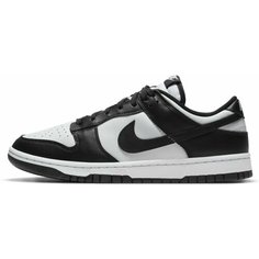 Кроссовки NIKE Nike Dunk Low Retro, полнота F (EU)/ на среднюю стопу, размер 10,5 US, белый, черный