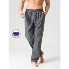 Брюки NL Textile Group, размер 60, серый/клетка