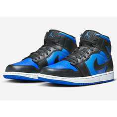 Кроссовки NIKE Air Jordan 1 Mid, полнота B (US)/ на среднюю стопу, размер 43 EU, синий
