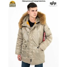 Куртка ALPHA INDUSTRIES, размер 3XL, dark khaki