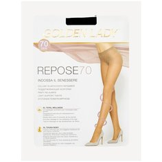 Колготки Golden Lady Repose, 70 den, профилактический класс компресии, размер 3, nero