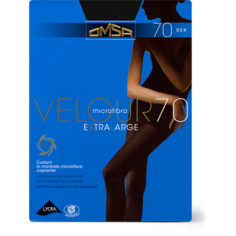 Колготки Omsa Velour, 70 den, размер 5/5XL, черный