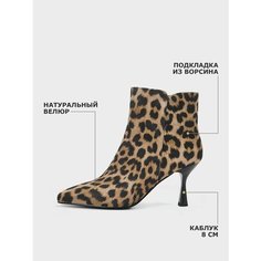 Ботильоны Salamander, размер 40, коричневый