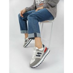 Кроссовки Destra Спорт и активность, полнота 6 (RU)/ на среднюю стопу, размер 40, белый/серый