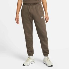Брюки спортивные NIKE Sportswear Club, размер S, коричневый