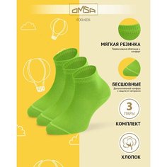 Носки Omsa 3 пары, размер 23/26, , зеленый