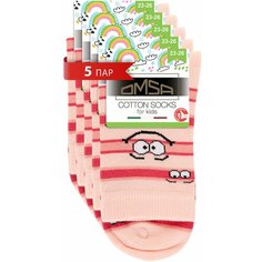 Носки OMSA KIDS 5 пар, размер 23/26, , rosa
