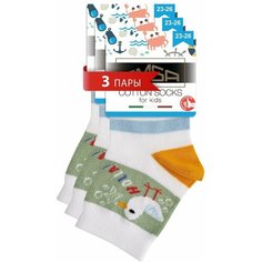 Носки OMSA KIDS 3 пары, размер 27/30, , bianco