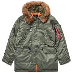 Парка ALPHA INDUSTRIES Slim Fit N-3B, размер M, sage