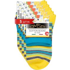 Носки Omsa 5 пар, размер 27/30, , Желтый