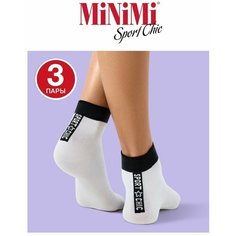 Носки MiNiMi, комплект, 3 пары, размер 35-38 (23-25), bianco