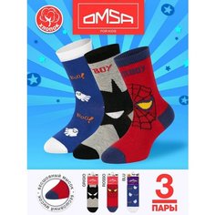 Носки Omsa 3 пары, размер 23/26, , мультиколор