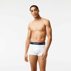 Трусы LACOSTE, комплект из 5 шт., размер TS, белый
