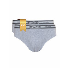Трусы Omsa, комплект из 2 шт., размер 48(L), grigio melange