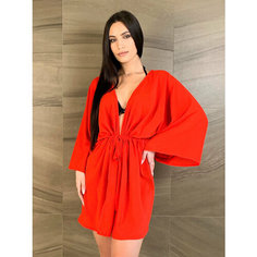 Туника GALBERI Пляжная одежда, размер XS-XL, красный