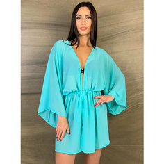 Туника GALBERI Пляжная одежда, размер XS-XL, бирюзовый