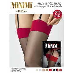 Чулки MiNiMi Dea, 20 den, размер 2-3, nero/rosso