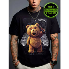 Футболка Romax Tex Тед, размер 46, черный
