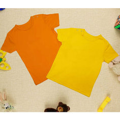 Футболка Chic Panda, размер 80, желтый/оранжевый