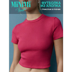 Футболка MiNiMi Mi 1421С Fresh, размер 44/S, lampone