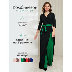 Комбинезон, размер 60, черный/зеленый Bloom&Be