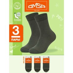 Носки Omsa 3 пары, размер 35-38 (20-22), , зеленый