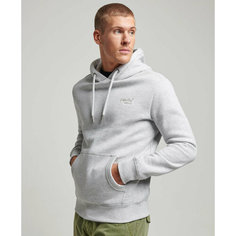 Худи Superdry ESSENTIAL LOGO HOODIE, размер 2XL, , серый