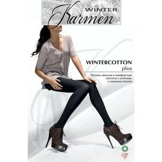 Колготки Karmen Wintercotton, 300 den, размер 5, nero Кармен