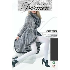 Колготки Karmen Cotton, 250 den, размер 5, grigio scuro Кармен