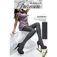 Колготки Karmen Bamboo, 200 den, размер 2, grigio scuro Кармен