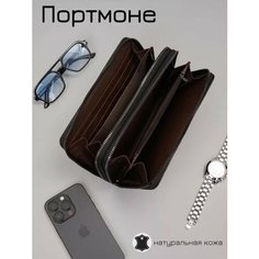 Портмоне , фактура зернистая, темно-коричневый Perfect Bags