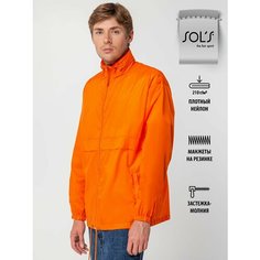 Ветровка Sols, размер XL, оранжевый