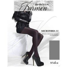 Колготки Karmen Microfibra, 80 den, размер 3, grigio Кармен