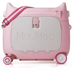 Чемодан MuuHoo, ручная кладь, 52х45х20 см, розовый