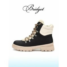 Ботинки тимберленды Bridget, размер 36, черный/бежевый