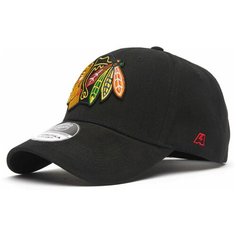 Бейсболка Atributika & Club Chicago Blackhawks, размер 55-58, черный